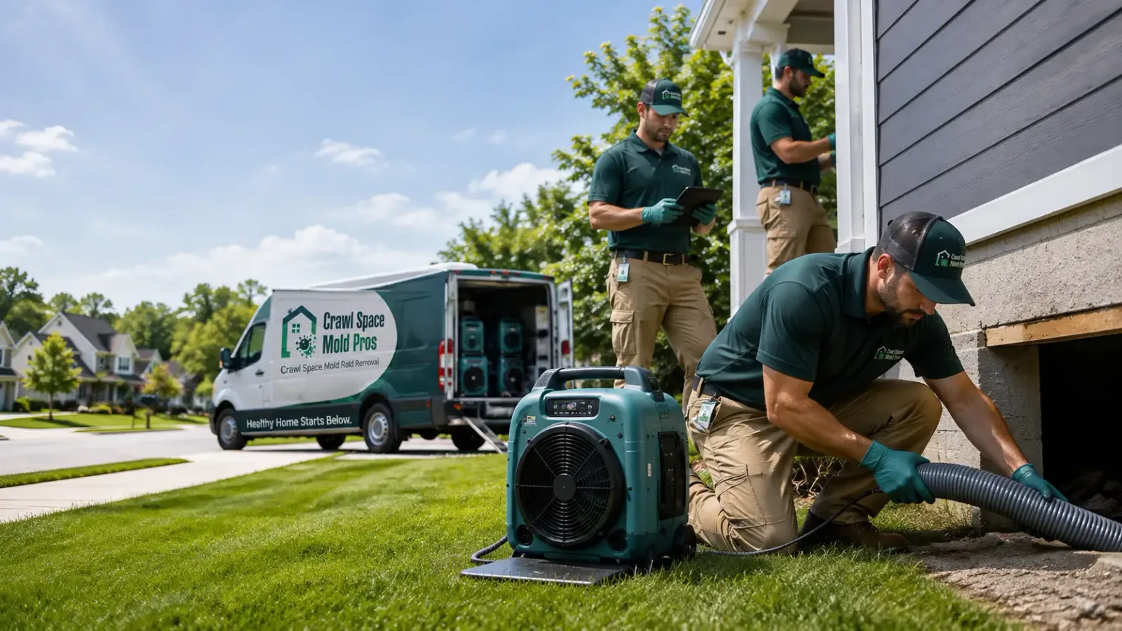 Crawl Space Mold Removal in Union City, MI